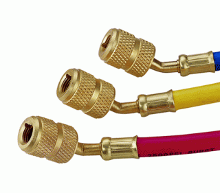 Charging Hoses(1/4&quot; SAE) with Automatic Shut Off Valve Fittings