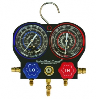 R134a Electronic Luminant Manifold Gauge Setwith Quick Couplers
